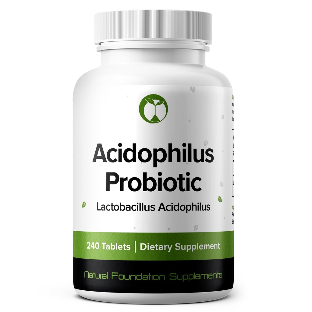 Lactobacillus Acidophilus Probiotic Supplement 240 Tablets 3 Miljard CFU Probiotica voor mannen & vrouwen ondersteunt Intestinale Digestieve & Gut Health (240, Lactobacillus Acidophilus)