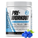 Outwork Nutrition Pré-entraînement pour les hommes et les femmes - Nootropic Pré-travail sans créatine, pré-entraînement en poudre avec Taurine Rhodiola Citrulline Malate Beta Alanine Caféine (Blue Raspberry)