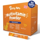 Zesty Paws 10-in-1 Hondenmultivitamine - Gut, Immune, Joint, Skin & Coat Support, en nog veel meer - Hondenvitaminen en supplementen Poeder - Huisdiersupplementen met Omega Fish Oil & VitaFiber - Zalm - 30 Ct