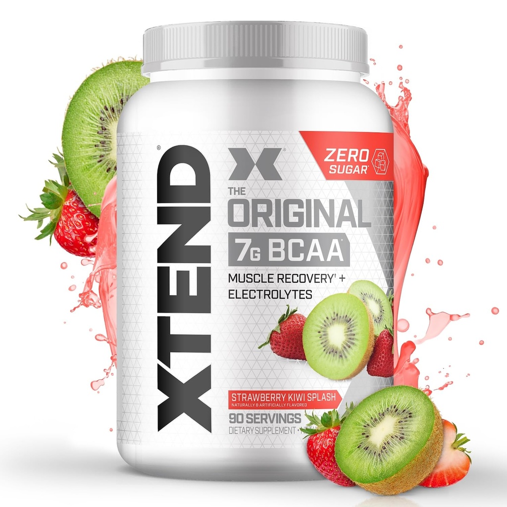 Xtend XTEND Original BCAA Powder 7g BCAA and 2.5g L-Glutamine, Sugar Free Post Workout Muscle Recovery Drink met Aminozuren voor mannen en vrouwen, 90 porties