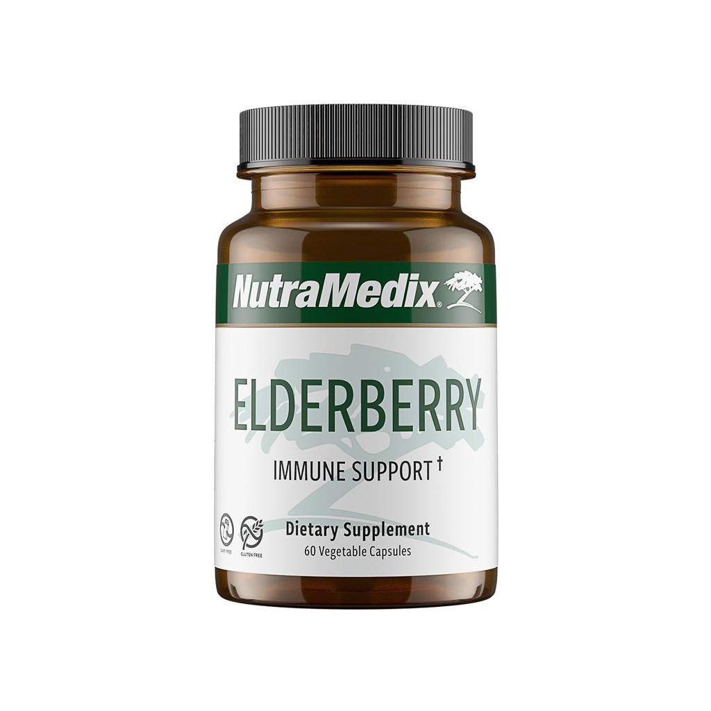 NutraMedix Vlierbessen Antioxidanten Supplement Capsules - Vlierbessen Extract om een gezonde ontsteking te bevorderen, dagelijkse Immune Ondersteuning, en Bowel Health (60 capsules)