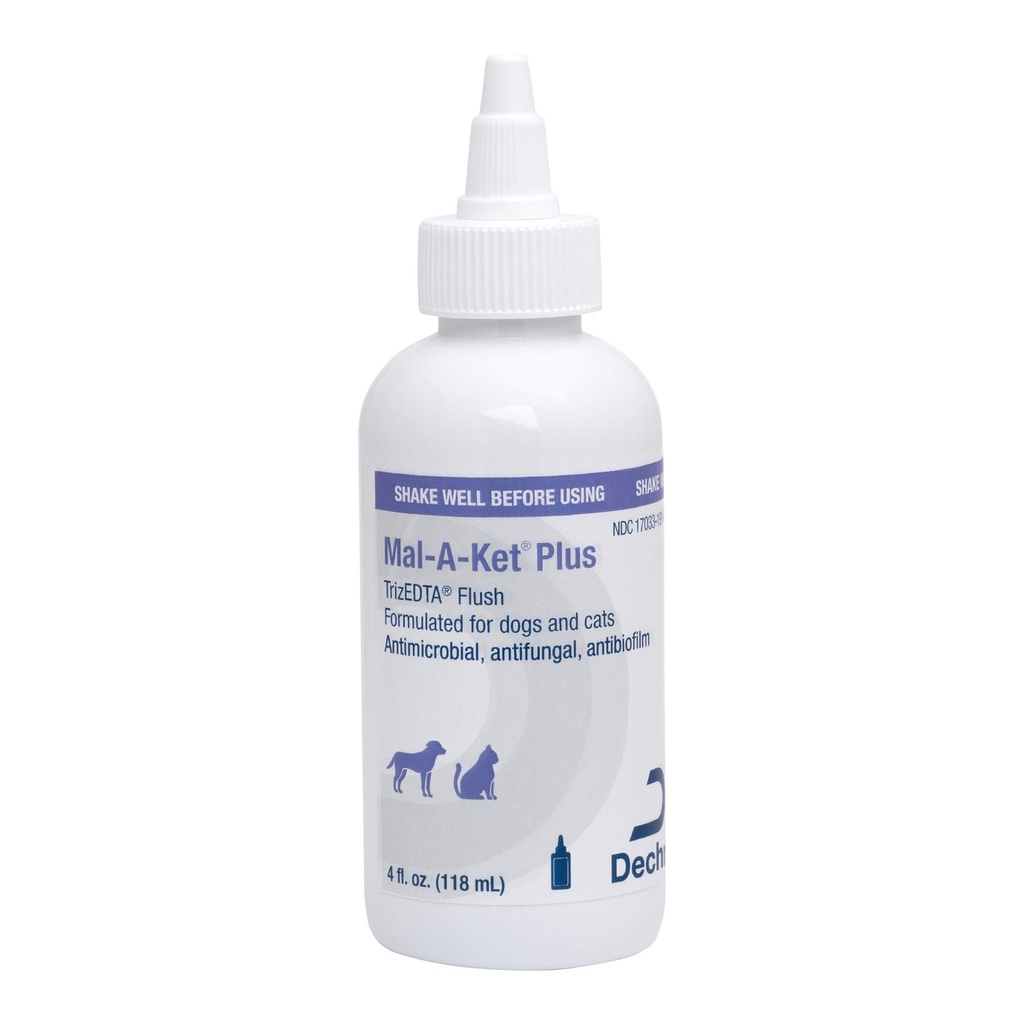 Mal-A-Ket Plus TrizEDTA Flush voor katten en honden, 4 oz