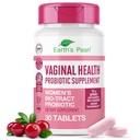 Probiotiques vaginaux perlés de la Terre pour les femmes - 15 x Plus efficace avec BIO-Tract®, 3 milliards d'UFC, mélange probiotique et prébiotique, favorise l'odeur vaginale saine et l'équilibre du pH pour les femmes - seulement 1 comprimé/jour