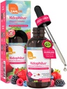 Zahler - Kidophilus Liquid Drops Probiotics for Kids (4 Fl Oz) Probiotique certifié Kosher Kids pour une digestion saine et un soutien immunitaire - Supplément de gouttes probiotiques pour enfants aromatisées par un punch de fruits