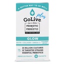 GoLive Probiotiques et prébiotiques pour les femmes et les hommes Glow pour la beauté, sans sucre poudre synbiotique. +25 Blion CFUs; 10 souches cliniques pour la santé, l'immunité et la santé digestive, 10 comtes (paquet de 1)