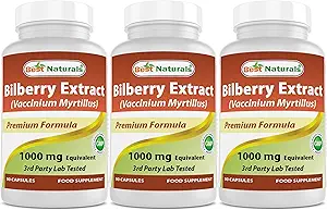 Best Naturals Bilberry 1000 Mg 90 Capsules (90 Tellen (verpakking 3))