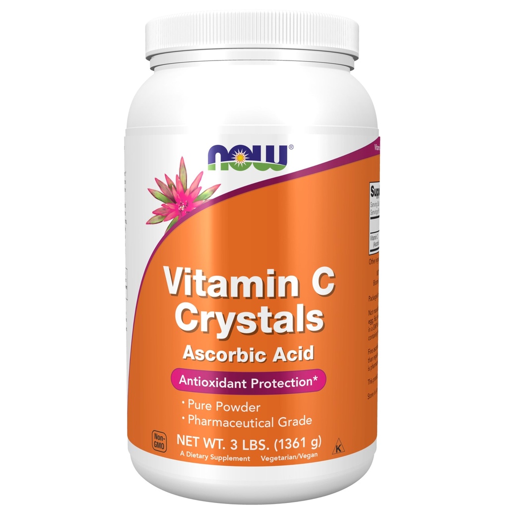 NU Voedingssupplementen, vitamine Kristallen (ascorbinezuur), Antioxidant Protection*, 3-pond