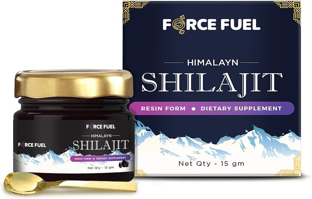 Shilajit Pure Himalaya Organic Shilajit Resin - Gold Grade 100% supplement voor mannen en vrouwen - Natural Shilajit Resin met 85+ Trace Minerals & Fulvic Acid for Focus, Energy & Immunity-30 Days Supply