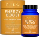 FRISKA Energy Boost Enzyme and Probiotics Supplement, Promotes Better Digestion and Energy for Men and Women, Gut Health, 30 Capsules