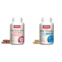Jarrow Formules Red Yeast Rice 1200 mg & Co-Q10 100 mg per portie-120 Veggie Caps-60 Servings & Heart Health-Vegan & Milk Thistle 150 mg met 30:1 Gestandaardiseerde Silymarin Extract