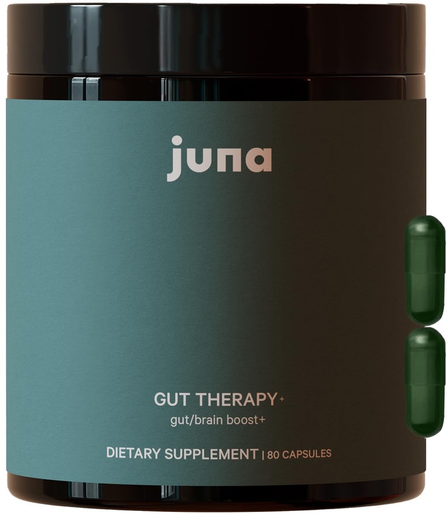Thérapie Juna Gut - Soutien avancé du cerveau et de la santé Gut avec prébiotiques et probiotiques - Amélioration de l'humeur, de l'attention et de l'énergie - Soutien de la mémoire, de la concentration et de la clarté mentale - Performance cognitive du combustible (80 capsules)