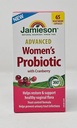 Jamieson Advanced Women's Probiotic with Cranberry, Help Support & Restore Healthy Vaginale Flora - 65 Vegetarische Capsules