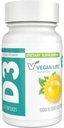 Veganistisch Leven Voeding - Vitamine D3 Dagelijkse Capsules voor Volwassenen (1000 IE) - Glutenvrij, Non-GMO, Ondersteunt Bot Gezondheid en Immuun Systeem - 60 Capsules