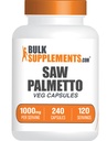 BulkSupplements.com Saw Palmetto Extract Capsules - Serenoa Repens, Saw Palmetto Supplement - Glutenvrij, 2 capsules per portie, Tel (Pack of 1)