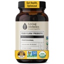 Living Alchemy Gut suppléments de santé pour les hommes et les femmes - Votre supplément probiotique de digestion professionnelle Flora avec soja fermenté, prébiotiques, enzyme digestif - végétalien, non-OGM, 60 Pcs