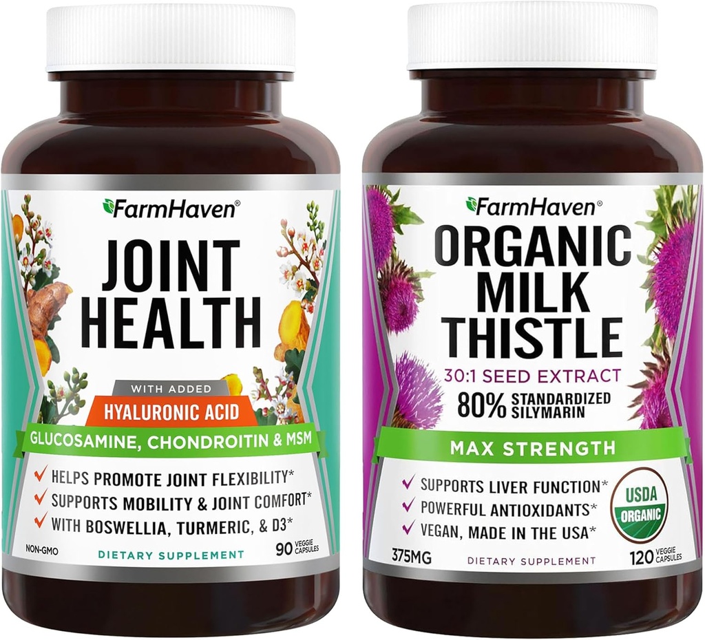 FarmHaven USDA Biologische Melkdistel en Glucosamine Chondroitin