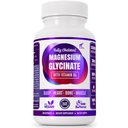 Magnesium Glycineren met vitamine B6 Onderzoek Bewezen om de absorptie te verbeteren, 1350mg volledig chelated - Ondersteunt slaap, stress verlichting, energie, spierkrampen - Glutenvrij, NonGMO, 180 Vegan Capsules