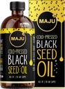 MAJU's Black Seed Oil 16oz: 3X Thymochinon, Cold Pressed, 100% Turkish Black Cumin Nigella Sativa Seed Oil (Better Than Organic), Non-GMO, 100% Liquid Pure Blackseed Oil, Glass Bottle