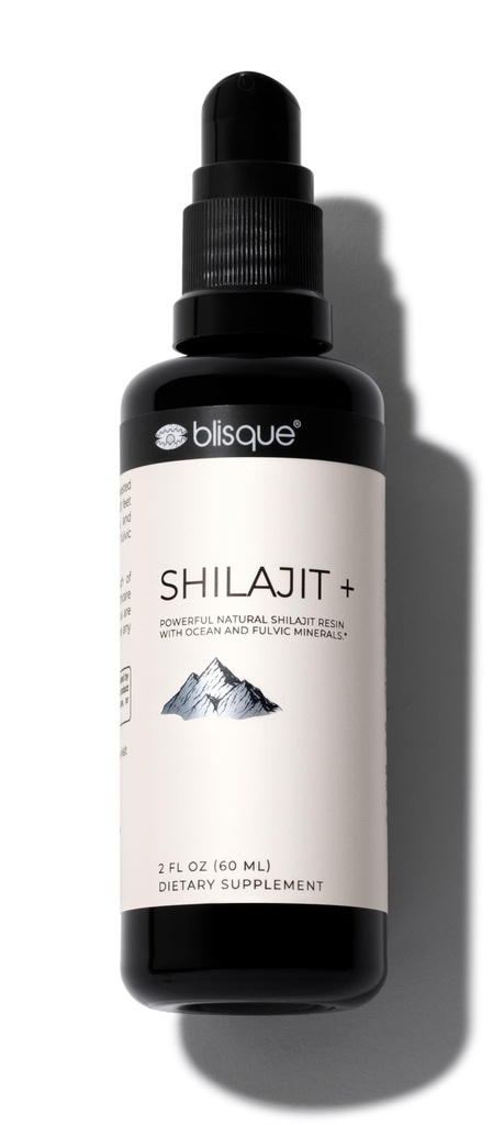 Blisque – Himalayan Shilajit Mineral Drops. pur, naturel, organique, pour le détox, le nettoyage, le soutien immunitaire, le booster de cerveau et l'énergie.