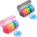 2 Pack Weekly Pill Organizer 7 jours 2 fois par jour, Sukuos grandes boîtes de pilules quotidiennes pour pilules/vitamine/huile de poisson/compléments, BPA sans pilules, facile à nettoyer