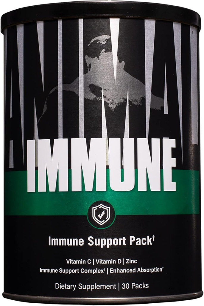 Animal Immune Pak - Zink, Vitamine C, Vitamine D, Olive Leaf Extract, Black Pepper Extract en meer, Immune Pill Packs, 30 Tellen