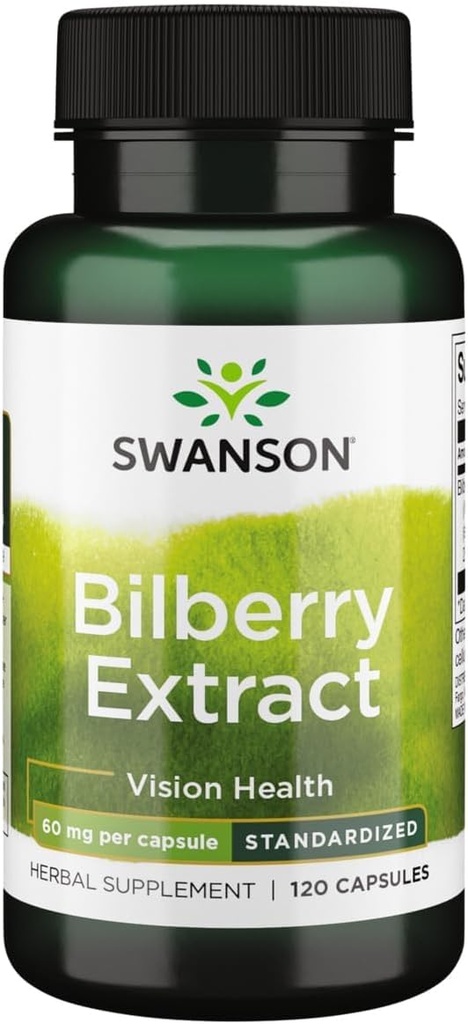 Swanson Bilberry Extract (gestandaardiseerd) 60 Milligrammen 120 Capsules
