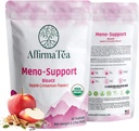 Meno-Support BloatX Organic Menopauze Relief: Balances & supports Hot Flashes, Hormones, Moods Swings, Night Sweats, & Bloating W/Black Cohosh, Red Clover & Dong Quai. Natuurlijke appel-kaneel smaak.
