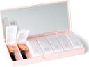 PORT X POLISH Designer Weekly Pill Box Organisator (Single 1X Daily, Blush Pink) 