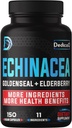 Immune Defense Support Suppement - All-in-1 11 Kruiden Blend van Echinacea, Goldenseal, Vlierbes, Camu, Ginger, Thyme, Chaga, Reishi, Burdock, Acerola - 5 maanden levering - 150 Capsules