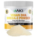 AKI Omega 3 DHA Micro Algen Poeder Supplementen - Plant Based Keto Vitamine - Alternatief voor Vis of Krill Oil - Vegan & Non-GMO (4.58oz/1330g)