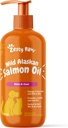 Zesty Paws Wild Alaska zalmolie voor honden en katten- huid en jas ondersteuning, Omega 3 supplement voor huisdieren, 16oz, pomptop