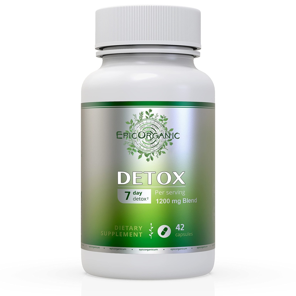 7 jours de nettoyage de détox de nettoyage de Colon ultime et le foie de nettoyage de détox de promouvoir un soutien de gout sain de détox de nettoyage pour les hommes et les femmes de fabrication aux États-Unis de 42 capsules