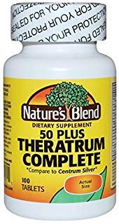 Mélange naturel Theratrum Complet 50 Plus avec Lutéine et Lycopène 100 Comprimés