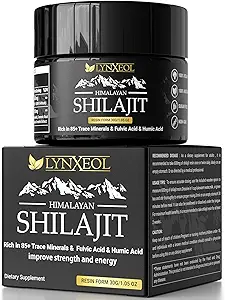 Himalaya Shilajit Resin 30g - Pure Organic Shilajit for Men & Women, Lab Tested, Rich in 85+ Trace Minerals - Fulvic & Humic Acid, Natural Energy & Muscle Support, Vitality & Wellness Supplement
