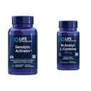 Levensverlenging Senolytische Activator met Quercetine & Fisetin - 36 Vegetarische Capsules Bundel met N-Acetyl-L-Cysteine Immune & Respirator Ondersteuning - 60 capsules