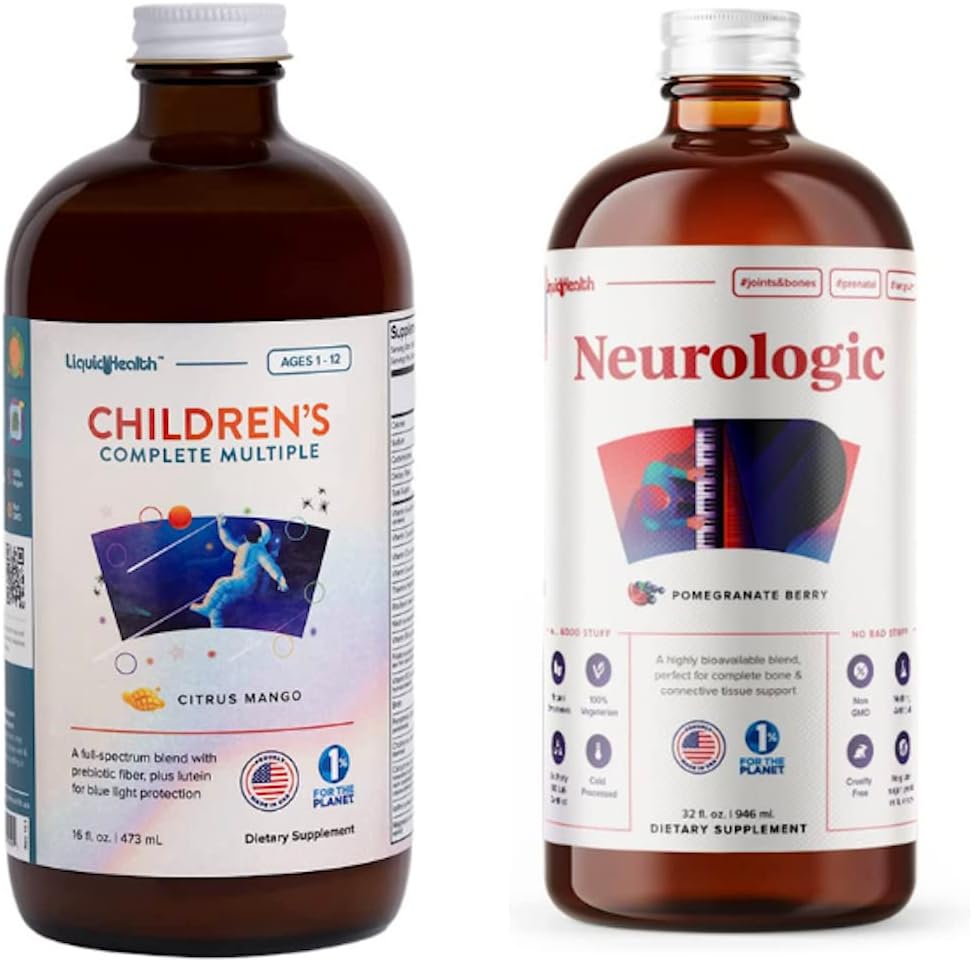 LIQUIDHEALTH Liquid Multivitamine voor kinderen en hersenen Booster Neurologic Liquid Vitamin Supplementen