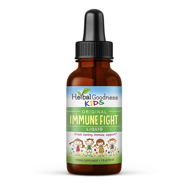 Immuun ondersteuning 1oz met Ashwagandha voor en Kurkuma kruidensupplementen - Natuurlijke Kids Immuun Booster Drops voor Wellness en Immuun Ondersteuning voor Kids - Non-GMO - Made in USA