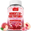 Sugar-Free Womens Multivitamine 50 Plus Gummies met Calcium, Magnesium, Zink, Vitamine A, C, D3, E, K2, B Complex, Folaat, Biotine - Multi Vitaminen & Mineraal voor de huid, Energie, Immuun Ondersteuning