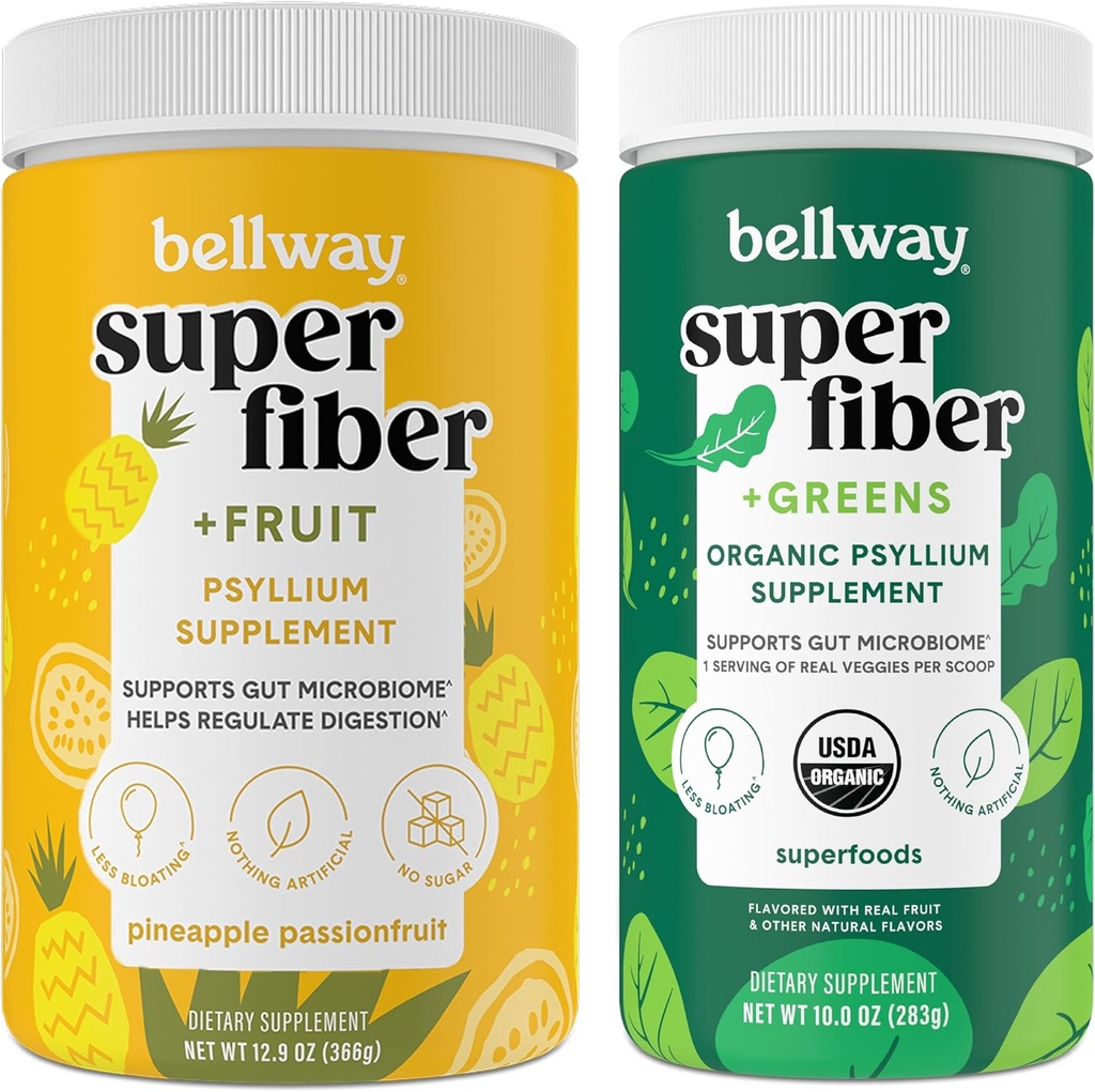 Bellway Super Fiber Poeder + Fruit, Ananas Passie Fruit Super Fiber + Groenen