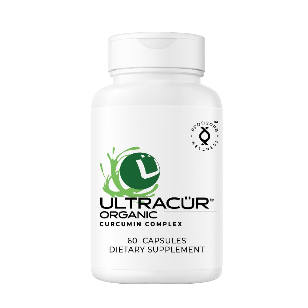 UltraCur Organic USDA Certified - LPSTM Turmeric Curcumin - The Curcumin You Can Feel!TM US Patented Technology - 70% van de mensen Voel een significant verschil in een week, 50% in 24 uur! (tel. 60)