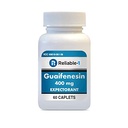 Betrouwbare-1 Laboratoria Guaifenesin 400 mg Caplets Hoest en slijm ontlasten 
