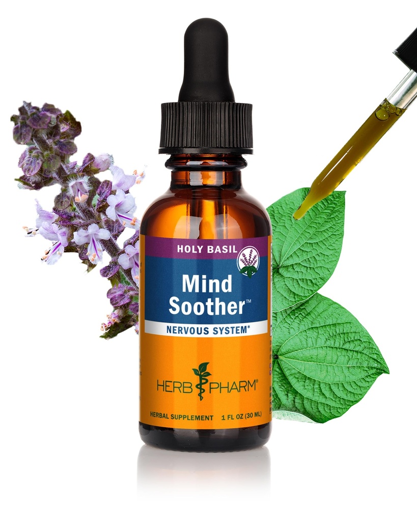 Herb Pharm Angst Soother Liquid Herbal Formula met Kava Extract en Holy Basil Essential Oil voor milde en af en toe angst ondersteuning* - 1 Ounce