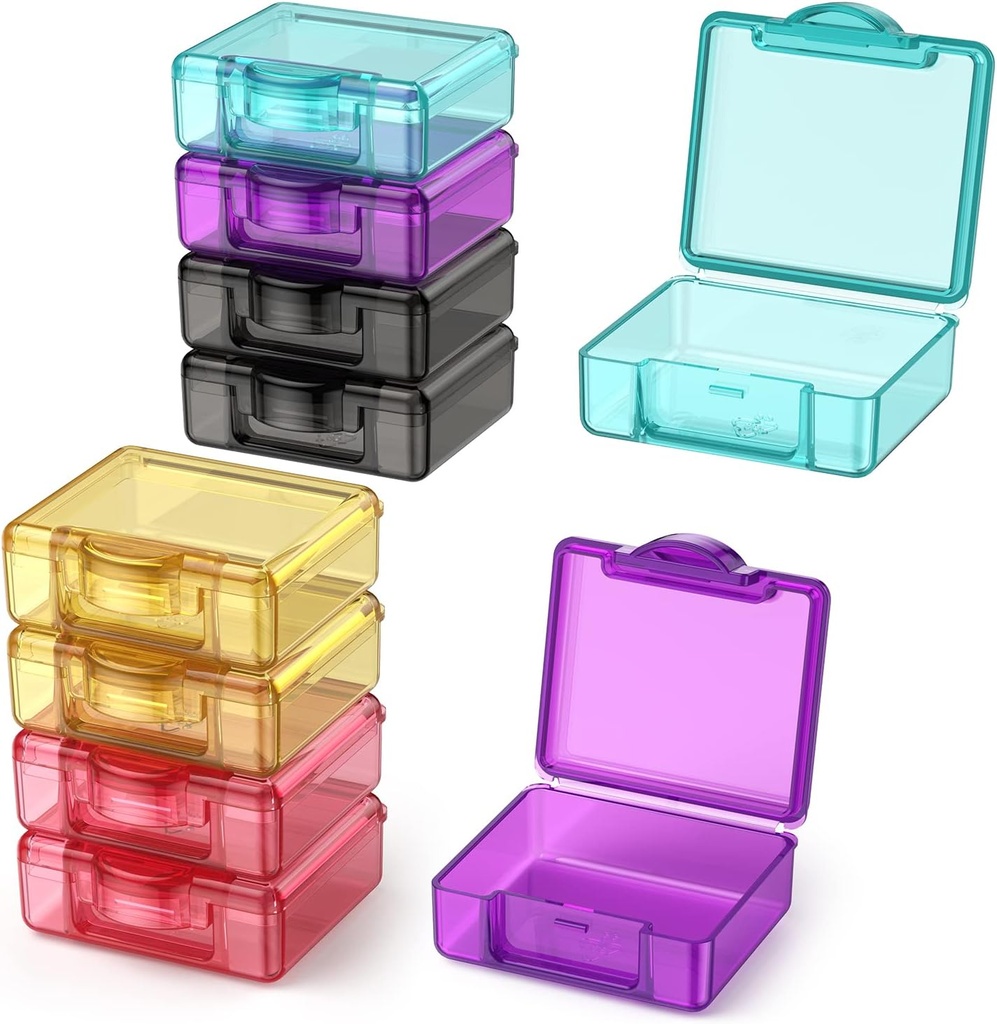 Schattig Small Travel Pill Box, Urekt 10 stuks Mini Pocket pil Organizer Dagelijkse enkele pil Containers Portable Medicine houder voor Purse Vitamine Visolie Supplementen