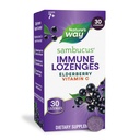 Nature's Way Sambucus Immune Lozenges, with Vitamin C, Black Elderberry Extract, Immune Support*, 30 Lozen (Verpakking mei Vary)