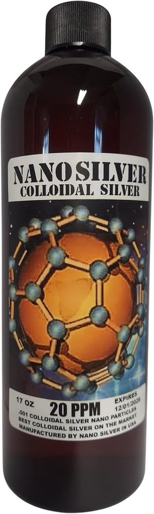 Nano Silver Closure Silver 51 Ounces Drie flessen 