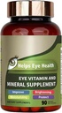 Eye Vitamine & Mineraal Supplement met Luteïne, Zeaxanthine, Ondersteunt Oog Strain, Vision Health voor Volwassenen met Vitaminen C & E, Vegan Oog Vitamine