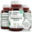 Natuurlijke Nutra Vitamine A 10.000 IE Softgels 