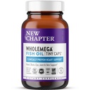 Nieuw hoofdstuk Wholemega Fish Oil Supplement, Tiny Capsules, 2000mg per Serving, klinisch bewezen Wild Alaska Zalmolie met Omega-3 + Vitamine D3 + Astaxanthine, 500mg Elke - 90 Tellen