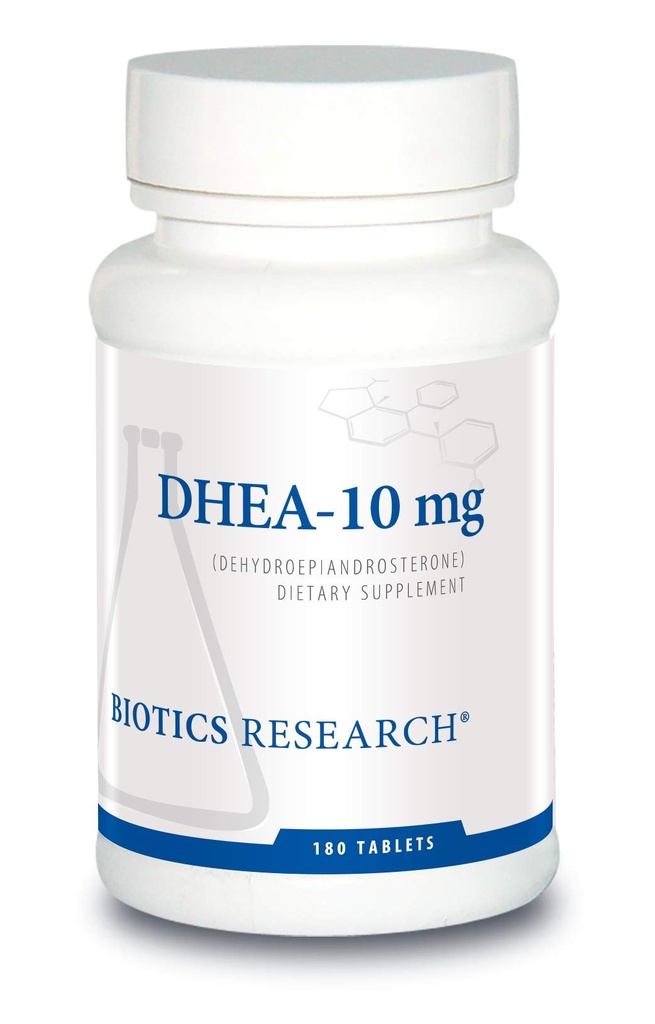 Biotics Research DHEA 10 Milligram Hormonal Balance, Metabolisme, Verbeterde Mood en Outlook, Leeftijd Genadevol, Gezonde Stress Response, 180 tabletten