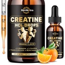 Creatine HCL Liquid Drops voor mannen & vrouwen, 1500mg Liquid Creatine Hydrodide, Hoge Absorptie, 2 Fl Oz Orange Flavor